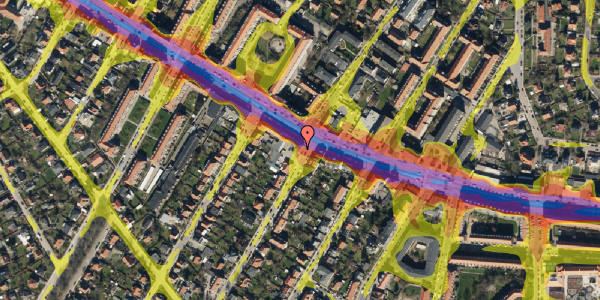 Trafikstøjkort på Tølløsevej 2, st. 1, 2700 Brønshøj