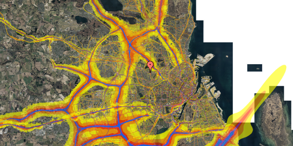 Trafikstøjkort på Tølløsevej 13, kl. , 2700 Brønshøj