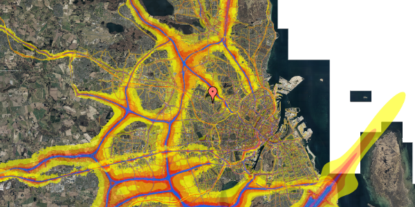 Trafikstøjkort på Tølløsevej 13, 1. th, 2700 Brønshøj