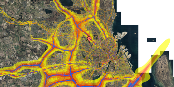 Trafikstøjkort på Tølløsevej 33, kl. 1, 2700 Brønshøj