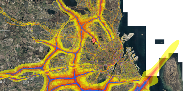 Trafikstøjkort på Tølløsevej 34, st. tv, 2700 Brønshøj