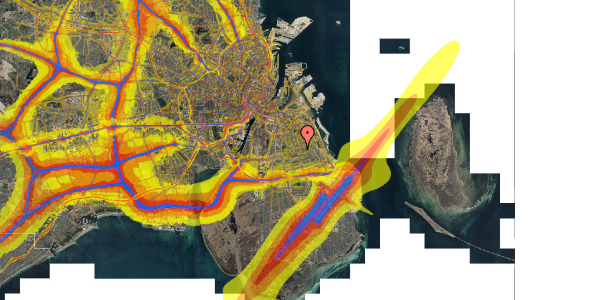 Trafikstøjkort på Tønnesvej 10, 2. th, 2300 København S