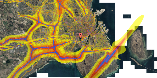 Trafikstøjkort på Valbygårdsvej 71, st. th, 2500 Valby