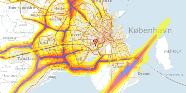 Trafikstøjkort på Valbygårdsvej 75, 2. th, 2500 Valby