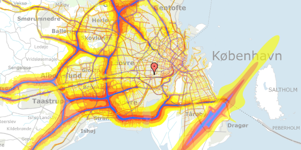 Trafikstøjkort på Valby Langgade 48, kl. th, 2500 Valby