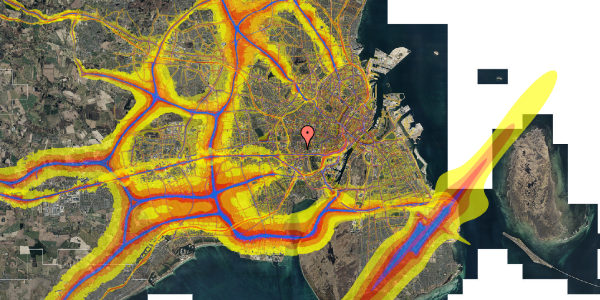 Trafikstøjkort på Valby Langgade 48, 3. 2, 2500 Valby