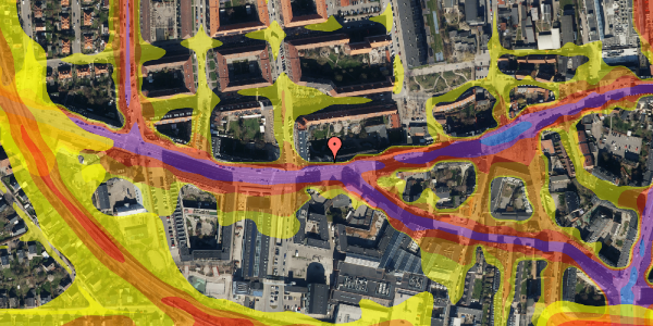 Trafikstøjkort på Valby Langgade 88A, st. th, 2500 Valby