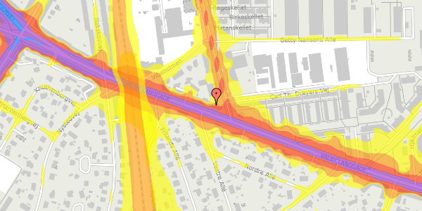 Trafikstøjkort på Valby Langgade 176, st. th, 2500 Valby