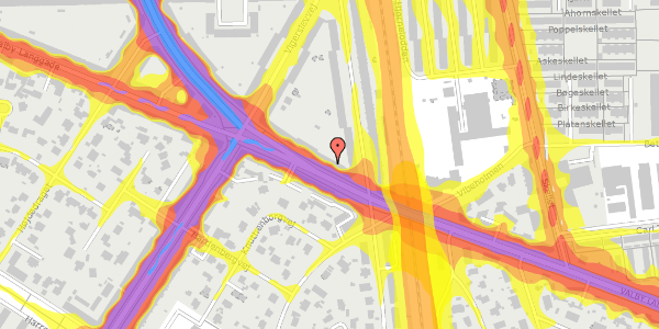 Trafikstøjkort på Valby Langgade 196, st. th, 2500 Valby