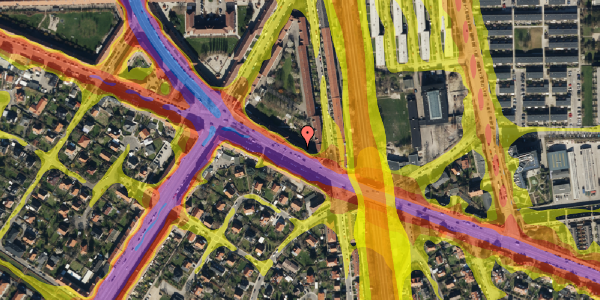 Trafikstøjkort på Valby Langgade 196, st. tv, 2500 Valby