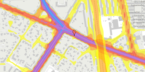 Trafikstøjkort på Valby Langgade 197, st. , 2500 Valby