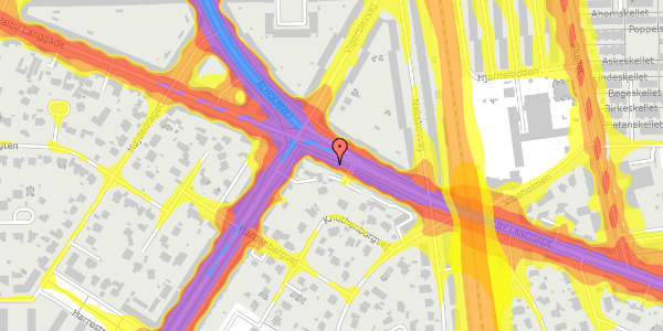 Trafikstøjkort på Valby Langgade 199, 1. tv, 2500 Valby