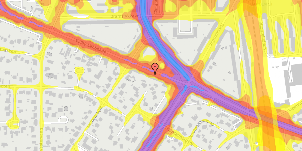 Trafikstøjkort på Valby Langgade 213B, st. th, 2500 Valby