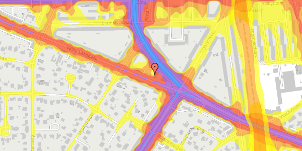 Trafikstøjkort på Valby Langgade 216, st. , 2500 Valby