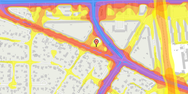 Trafikstøjkort på Valby Langgade 224, st. th, 2500 Valby