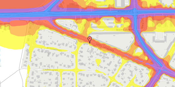 Trafikstøjkort på Valby Langgade 233, 2500 Valby