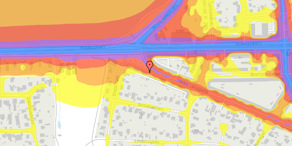 Trafikstøjkort på Valby Langgade 257, st. th, 2500 Valby