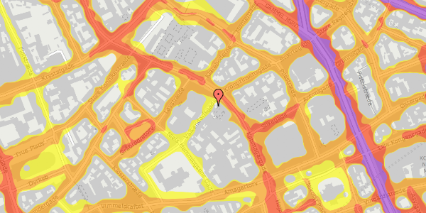 Trafikstøjkort på Valkendorfsgade 3, 2. , 1151 København K