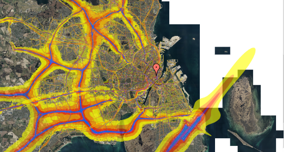 Trafikstøjkort på Valkendorfsgade 32, kl. , 1151 København K