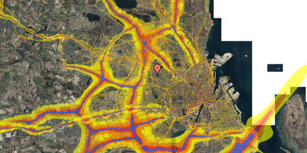 Trafikstøjkort på Vallekildevej 48, 2700 Brønshøj