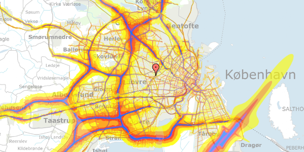 Trafikstøjkort på Vanløse Allé 67, st. th, 2720 Vanløse