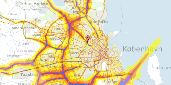 Trafikstøjkort på Ved Bellahøj Nord 7, 7. 3, 2700 Brønshøj