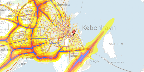 Trafikstøjkort på Ved Sønderport 22, st. th, 2300 København S