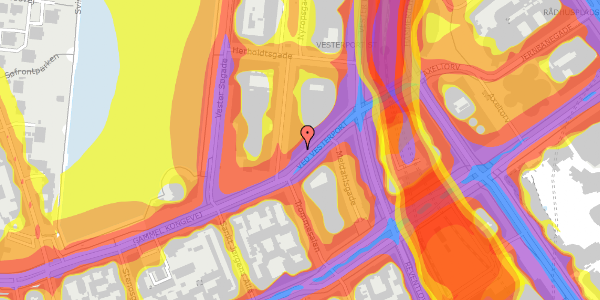 Trafikstøjkort på Ved Vesterport 6, 2. , 1612 København V