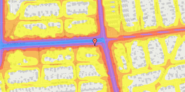 Trafikstøjkort på Vejlands Allé 113, 2300 København S