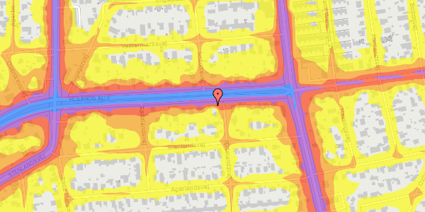Trafikstøjkort på Vejlands Allé 123, 2300 København S