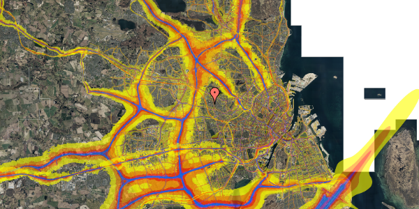 Trafikstøjkort på Veksøvej 144, 2700 Brønshøj