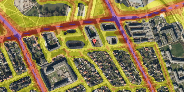 Trafikstøjkort på Venedigvej 13, 1. tv, 2300 København S