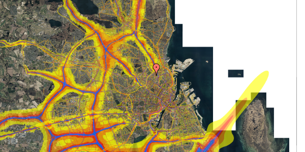 Trafikstøjkort på Vermundsgade 35, st. th, 2100 København Ø