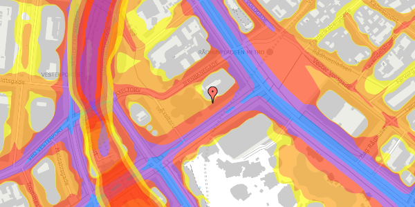 Trafikstøjkort på Vesterbrogade 2D, st. , 1620 København V