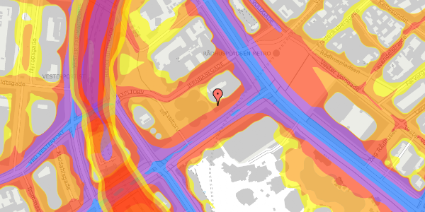 Trafikstøjkort på Vesterbrogade 2D, 2. , 1620 København V