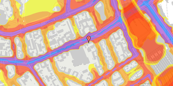 Trafikstøjkort på Vesterbrogade 17, st. , 1620 København V