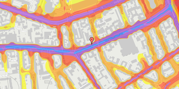 Trafikstøjkort på Vesterbrogade 32, st. th, 1620 København V