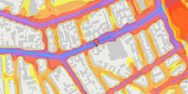 Trafikstøjkort på Vesterbrogade 35, st. 3, 1620 København V