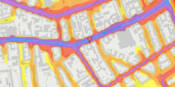 Trafikstøjkort på Vesterbrogade 41, 3. tv, 1620 København V