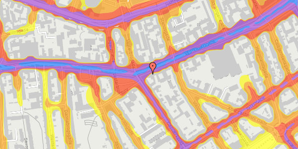 Trafikstøjkort på Vesterbrogade 43, 2. , 1620 København V