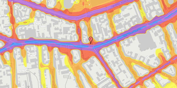 Trafikstøjkort på Vesterbrogade 46, st. tv, 1620 København V