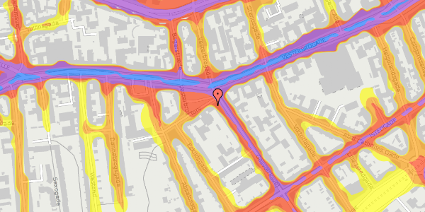 Trafikstøjkort på Vesterbrogade 47, st. mf, 1620 København V