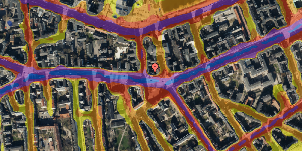 Trafikstøjkort på Vesterbrogade 48, 1. th, 1620 København V