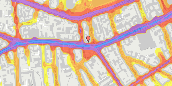 Trafikstøjkort på Vesterbrogade 48, 1. tv, 1620 København V