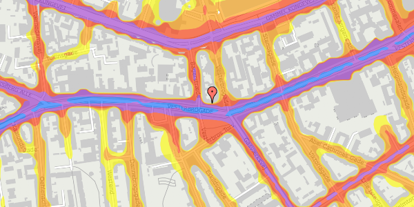 Trafikstøjkort på Vesterbrogade 48, 2. tv, 1620 København V