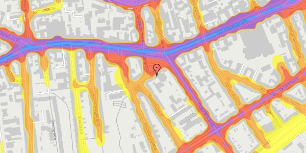 Trafikstøjkort på Vesterbrogade 51, 1. , 1620 København V