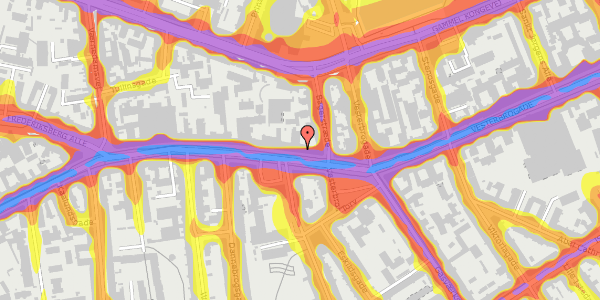 Trafikstøjkort på Vesterbrogade 52, st. th, 1620 København V