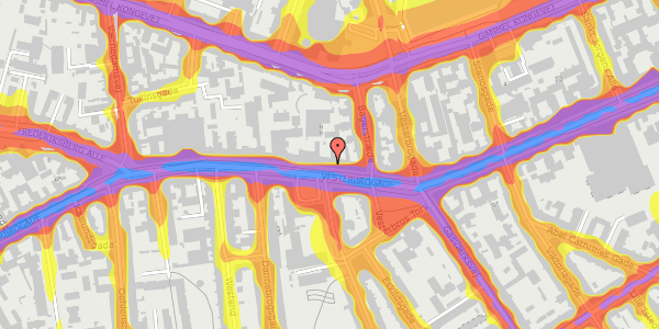 Trafikstøjkort på Vesterbrogade 54, 2. , 1620 København V