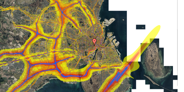 Trafikstøjkort på Vesterbrogade 60, 1. , 1620 København V