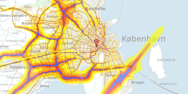 Trafikstøjkort på Vesterbrogade 62A, st. , 1620 København V